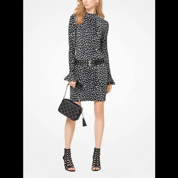 Michael Kors Metallic Cheetah Dress, M, L, and XL - Picture 2 of 8